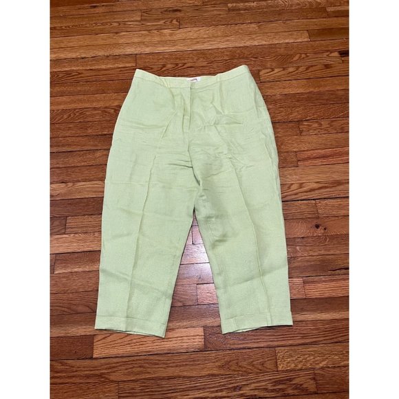 EUC Talbots 100% Linen cropped pants, size 16 - Picture 1 of 4